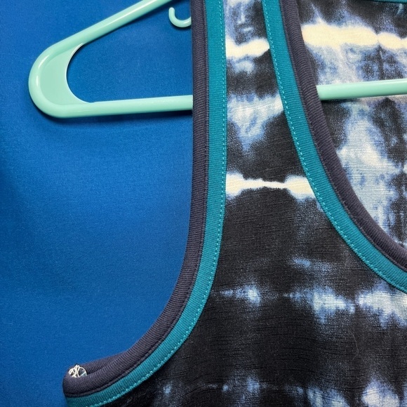 🎁 NWT ELLA MOSS Juniors Navy Tie Dye Sylvia Midi Hi Low Sleeveless dress… - Picture 9 of 13